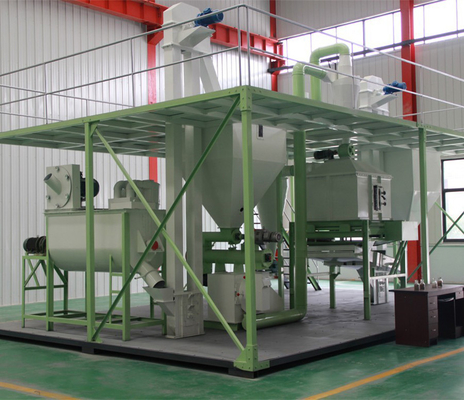 55kw Small Customized Poultry Feed Production Plant Container Building Block Structure